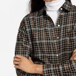 Everlane Lightweight Flannel Oversized Shirt - 2